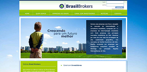 Brasil Brokers - Design do Site Institucional