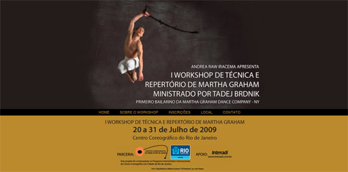 Grupo de Dan�a Moderna - Hotsite para Workshop
