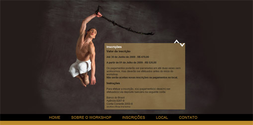 Grupo de Dan�a Moderna - Hotsite para Workshop