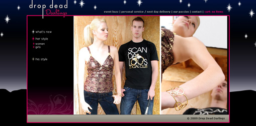 Drop Dead Darlings - Site Institucional