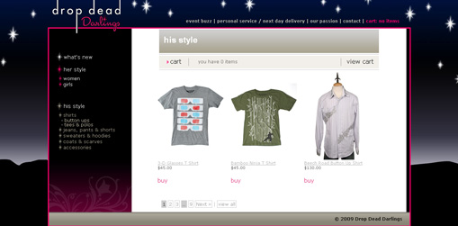 Drop Dead Darlings - Site Institucional