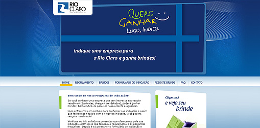 Rio Claro - Site para campanha