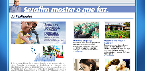Serafim Corr�a - Site da campanha